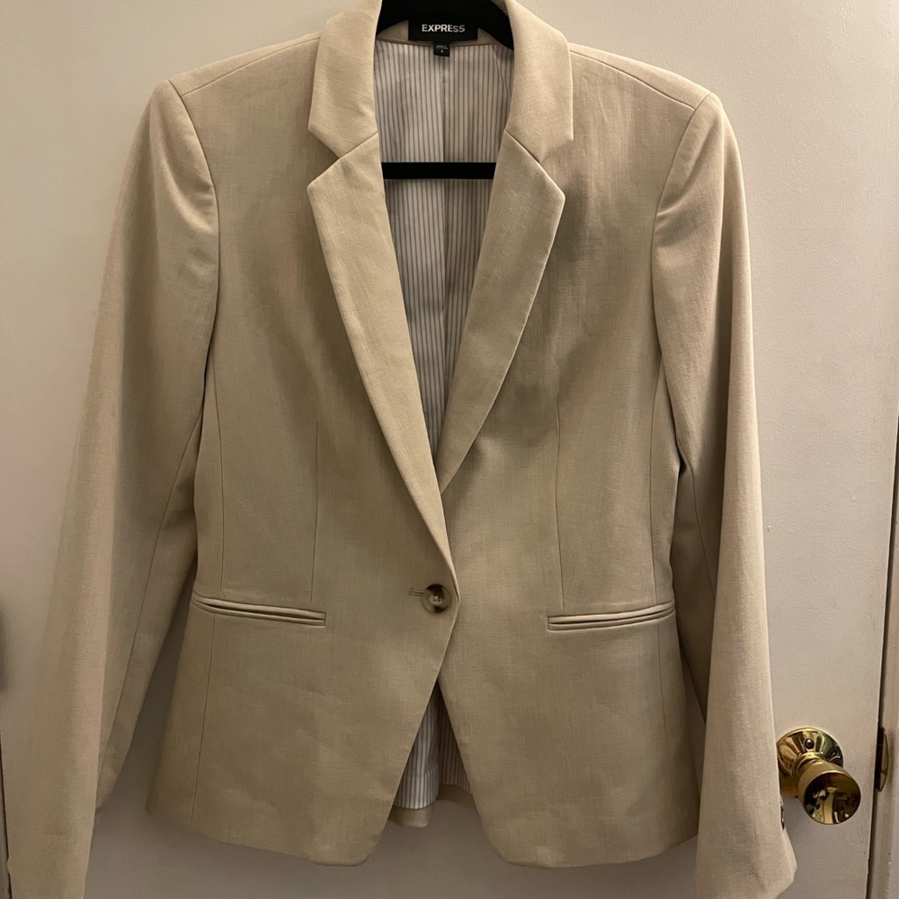 Tan Beige Women's Blazers, size 8
